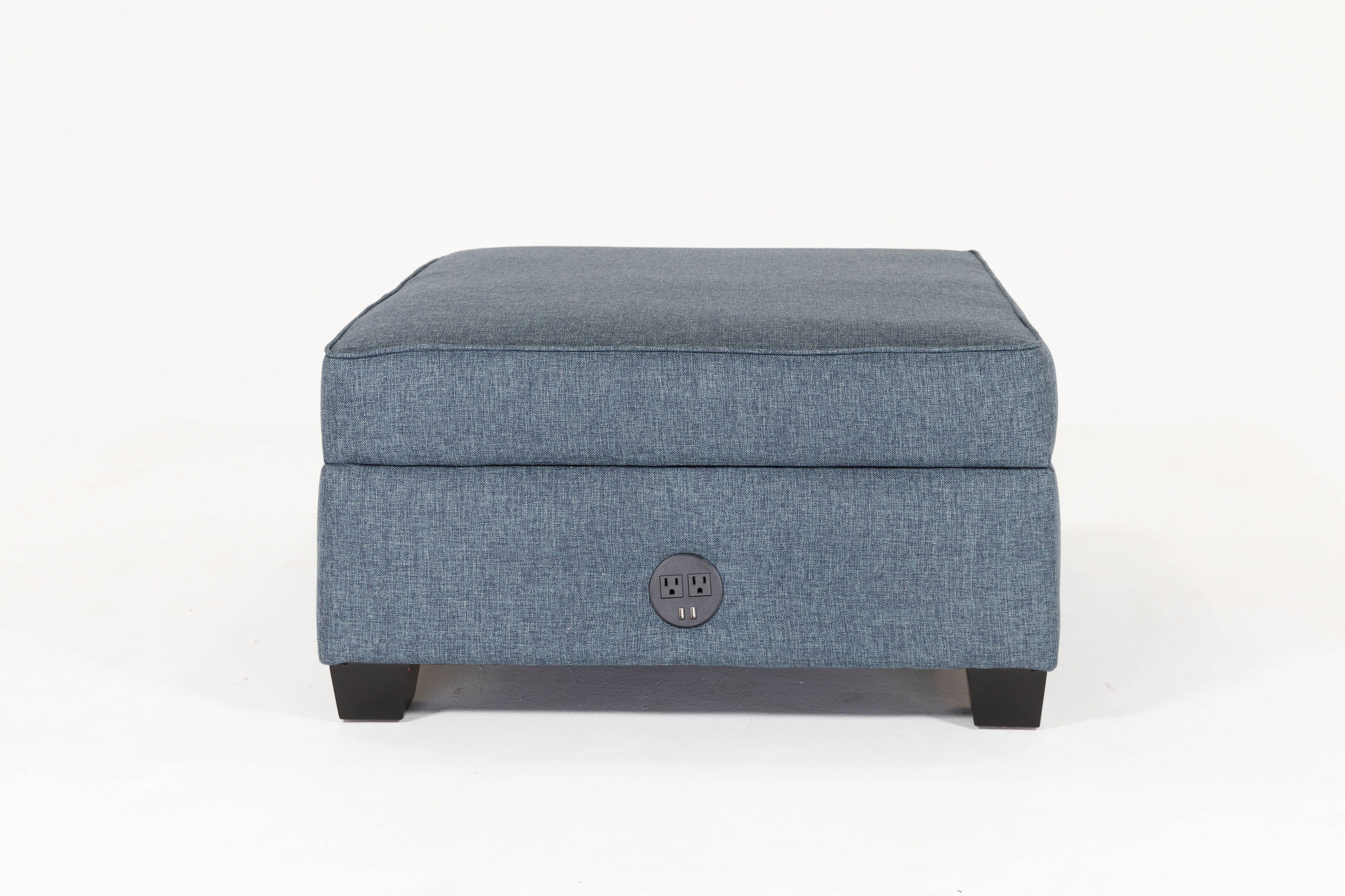 Denim ottoman discount